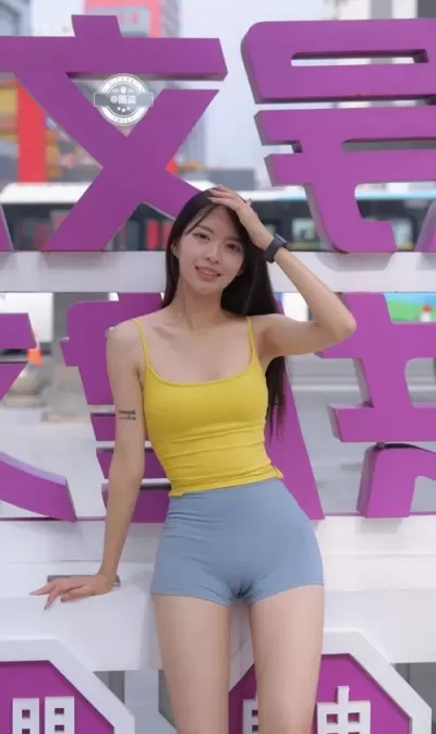 짧은 레깅스도 괜찮네요